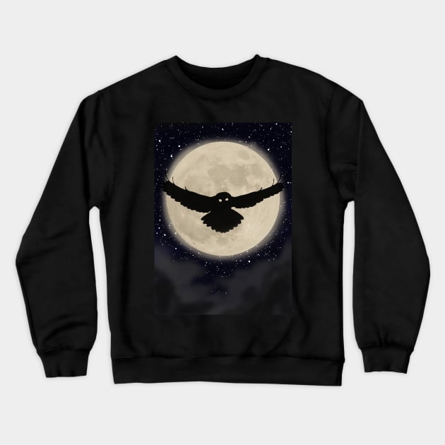 owl shape Crewneck Sweatshirt by laussengram13